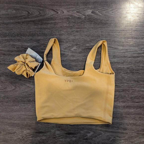 Yellow Abercrombie YPB Workout Set - Tank, Scrunchie, & Leggings. NWT! - Picture 3 of 6